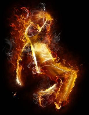 Read Online Dancing on Fire, Jumbo Oversized: Blank 150 Page Lined Journal for Your Thoughts, Ideas, and Inspiration -  file in PDF