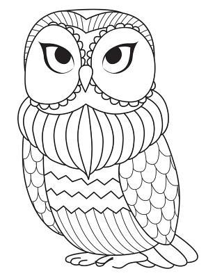 Read Online Blank Book Journal: Owl Zentangle Cover Diary Notebook: 8.5 X 11 Size 120 Gray Lined Pages! Color the Cover! -  | ePub