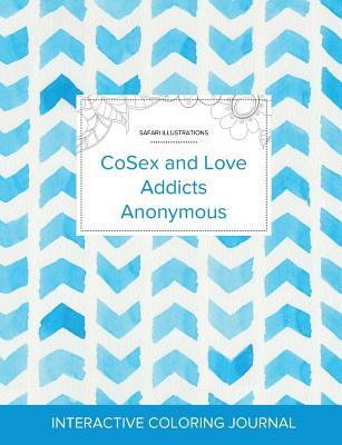 Read Online Adult Coloring Journal: Cosex and Love Addicts Anonymous (Safari Illustrations, Watercolor Herringbone) - Courtney Wegner file in PDF