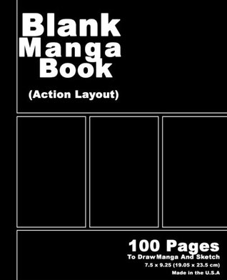 Read Blank Manga Book: Black Cover,7.5 x 9.25, 100 Pages, Manga Action Pages,For drawing your own comics, idea and design sketchbook,for artists of all levels -  file in ePub