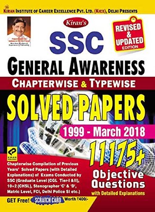 Read Online Kiran’s SSC General Awareness Chapterwise & Typewise Solved Papers 1999 March 2018 English -2213 - Kiran Prakashan file in PDF