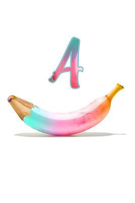Read Online A: Banana Pencil Art Monogram Journal Personalized Notebook Letter a -  file in PDF