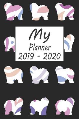 Download My Planner 2019 - 2020: Old English Sheepdog Dog Pattern Black Weekly Planner 2019 - 2020: 24 Month Agenda - Calendar, Organizer, Notes, Goals & to Do Lists -  | PDF