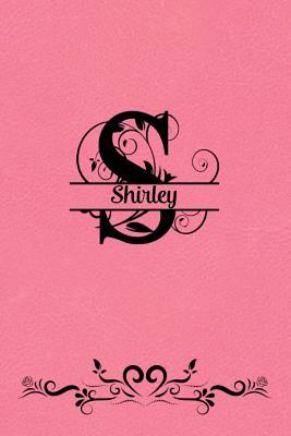 Read Online Split Letter Personalized Name Journal - Shirley: Elegant Flourish Capital Letter on Coral Leather Look Background - Spring Hill Stationery file in ePub