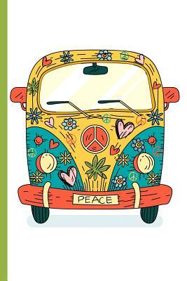 Read Online Peace Love Flowers Music Hippie Van: Cannabis College Ruled Notebook - Cannabis Growers Press file in PDF