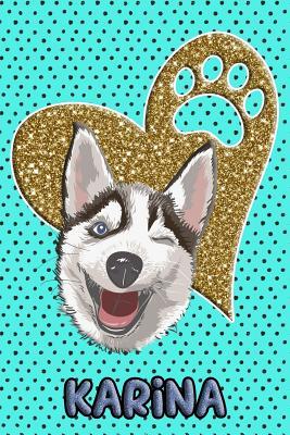 Download Husky Life Karina: College Ruled Composition Book Diary Lined Journal Blue - Frosty Love file in ePub