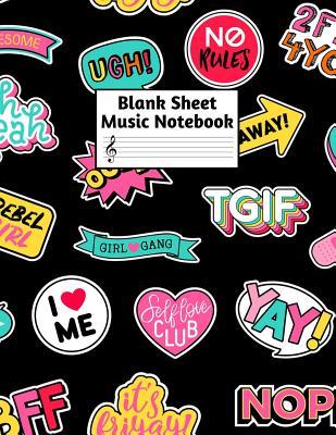 Read Online Blank Sheet Music Notebook: Easy Blank Staff Manuscript Book Large 8.5 X 11 Inches Musician Paper Wide 12 Staves Per Page for Piano, Flute, Violin, Guitar, Trumpet, Drums, Cello, Ukelele and other Musical Instruments - Code: A4 7354 - Virginia Randolph | ePub