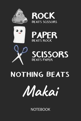 Download Nothing Beats Makai - Notebook: Rock Paper Scissors Game Pun - Blank Ruled Kawaii Personalized & Customized Name Notebook Journal Boys & Men. Cute Desk Accessories & Kindergarten Writing Practise, Back To School Supplies, Birthday & Christmas Gift. - Rockpaperscissors Publishing | ePub